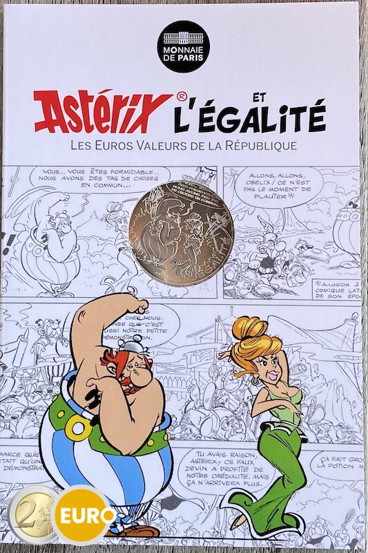 10 euros France 2015 - Asterix égalité Prédictions du Devin - en cartelette