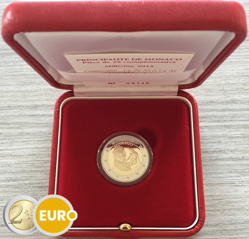 2 euros Monaco 2018 FrançoisJoseph Bosio BE Proof 2 euros Monaco 2018 FrançoisJoseph Bosio BE Proof