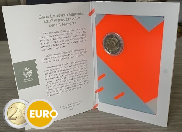 2 euros Saint-Marin 2018 - Gian Lorenzo Bernini BU FDC
