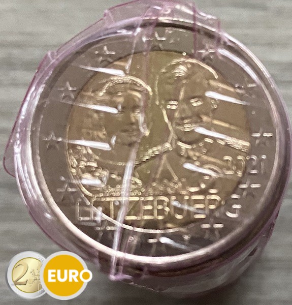 25 x 2 euros Luxembourg 2021 - 40 ans mariage Henri