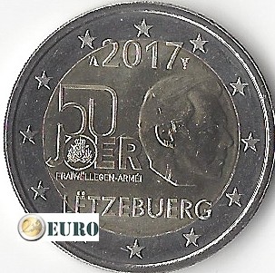 2 euros Luxembourg 2017 - Service Militaire Volontaire UNC