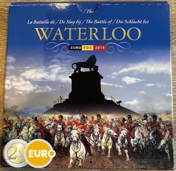 Série euro BU FDC Belgique 2015 Bataille de Waterloo