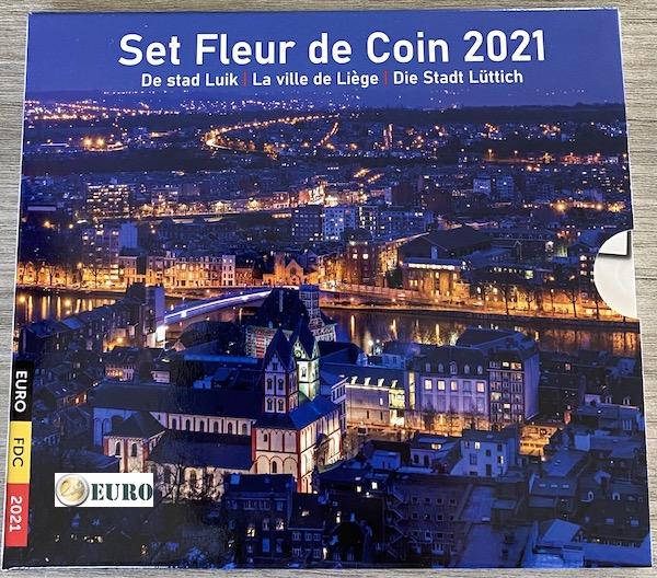 Série euro BU FDC Belgique 2021 Liège