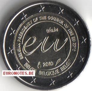 Belgique 2010 - 2 euros Présidence UE UNC