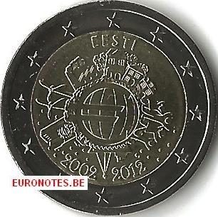 Estonie 2012 - 2 euro 10 ans euro UNC