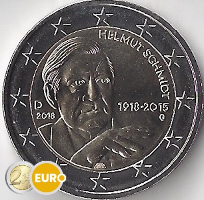 2 euros Allemagne 2018 - G Helmut Schmidt UNC