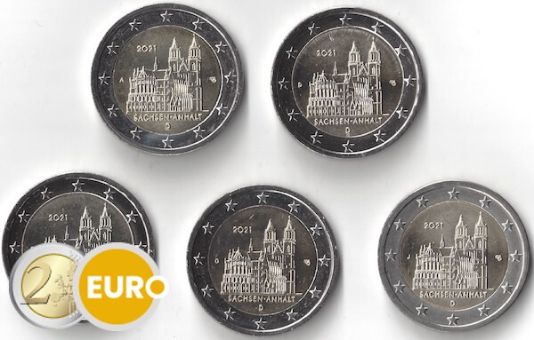 2 euros Allemagne 2021 - ADFGJ Saxe-Anhalt UNC