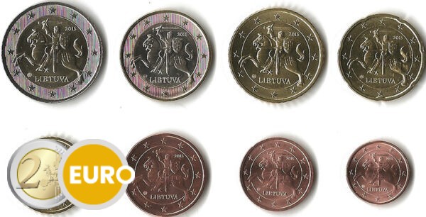 Série euro UNC Lituanie 2015