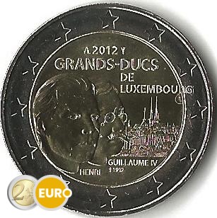 2 euro Luxembourg 2012 - Grand-Duc Henri et Guillaume UNC