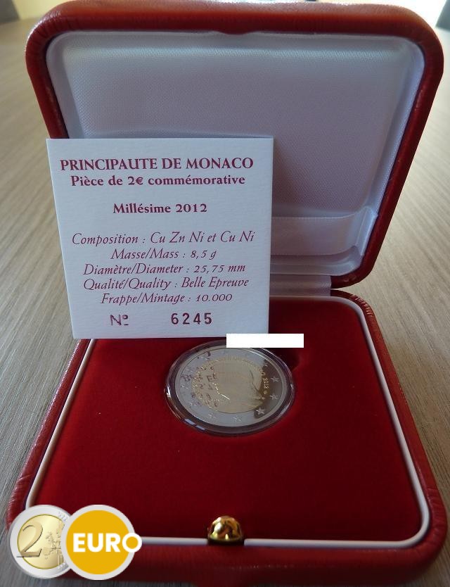 2 euros Monaco 2012 - Indépendance BE Proof