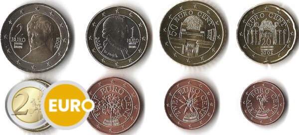 Série euro UNC Autriche 2008