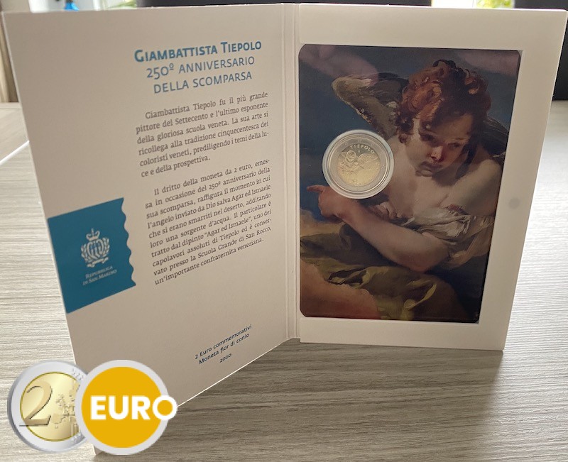 2 euros Saint-Marin 2020 - Tiepolo BU FDC