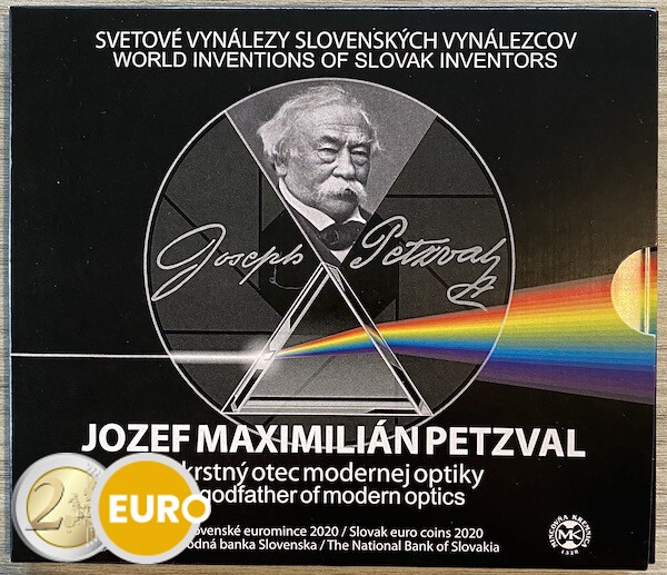 Série euro BU FDC Slovaquie 2020 - Jozef Maximilian Petzval