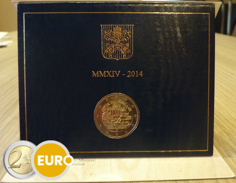 2 Euros Vatican 2014 Chute Du Mur De Berlin BU FDC LaMonnaieDeLaPiece