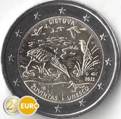 2 euros Lituanie 2021 - Réserve de biosphère Zuvintas UNC