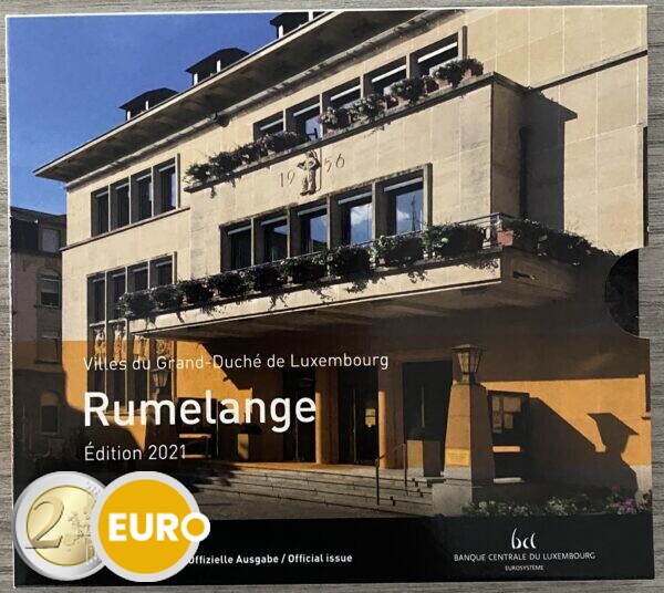 Série euro BU FDC Luxembourg 2021 Rumelange + 2 euros naissance Jean photo
