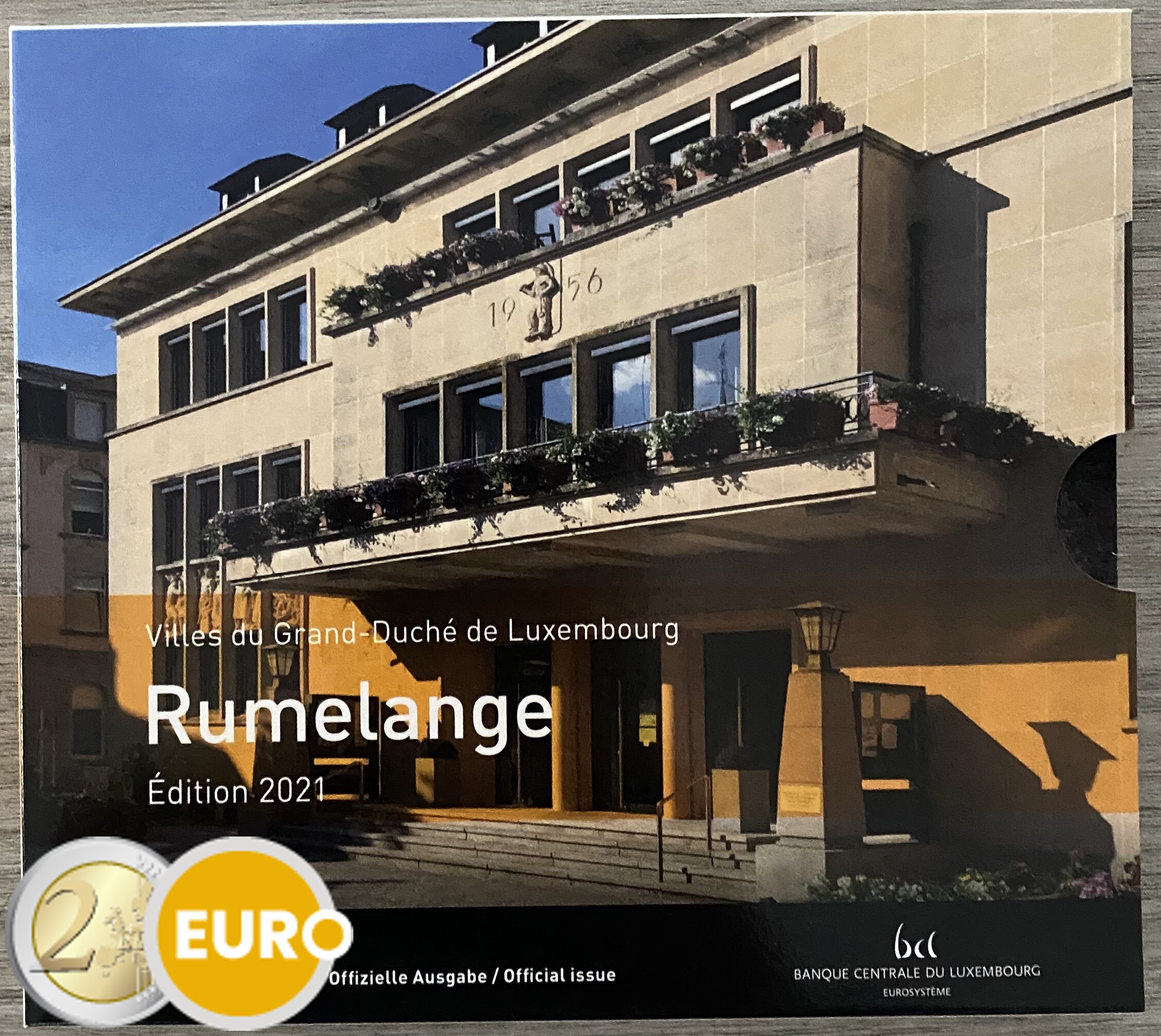 Série euro BU FDC Luxembourg 2021 Rumelange + 2 euros mariage Henri photo