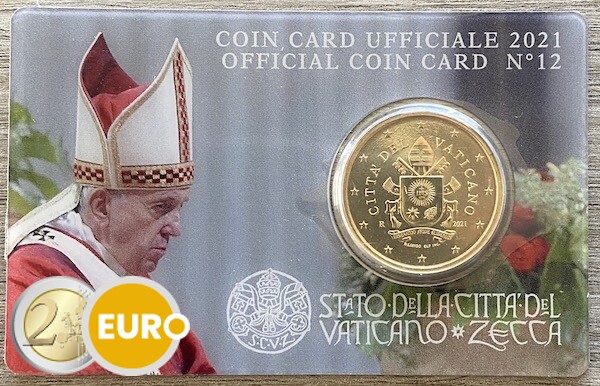 50 cents Vatican 2021 coincard nr 12