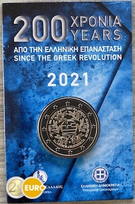 2 euros Grèce 2021 - Révolution grecque BU FDC Coincard