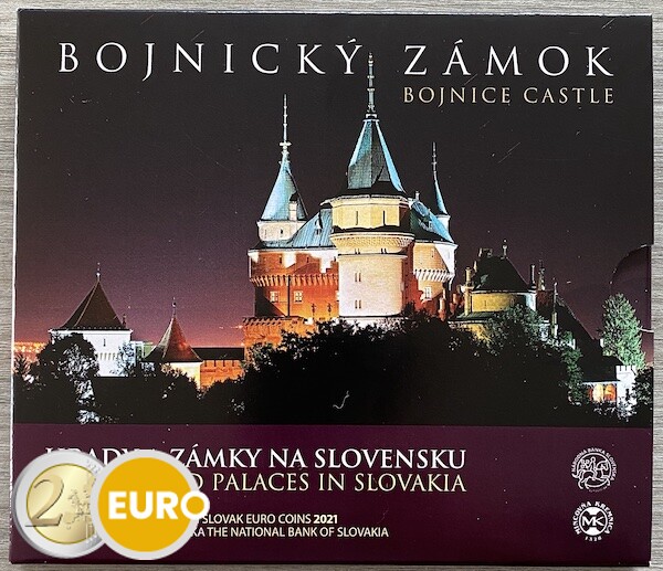 Série euro BU FDC Slovaquie 2021 - Château de Bojnice