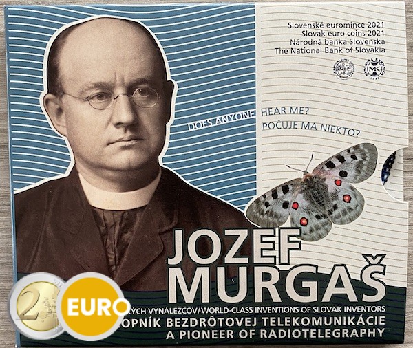 Série euro BU FDC Slovaquie 2021 - Jozef Murgas