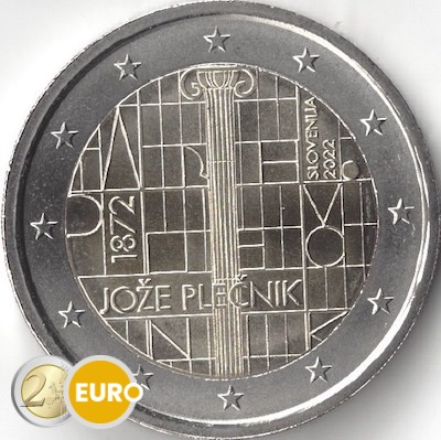2 euros Slovénie 2022 - Joze Plecnik UNC