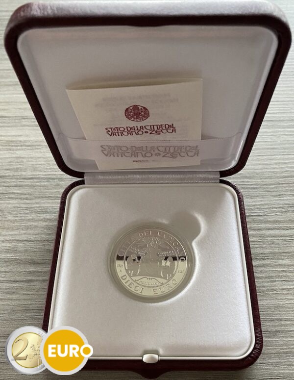 10 euros Vatican 2021 - Université Sacré Coeur BE Proof argent