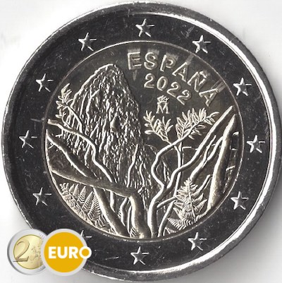 2 euros Espagne 2022 - Parc national de Garajonay UNC