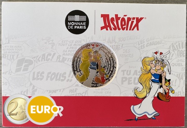 50 euros France 2022 - Astérix Amour BU FDC Argent colorisé