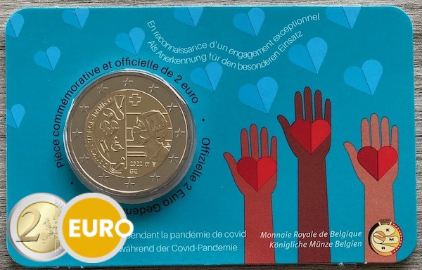 2 euros Belgique 2022 - Professions de la santé BU FDC Coincard FR