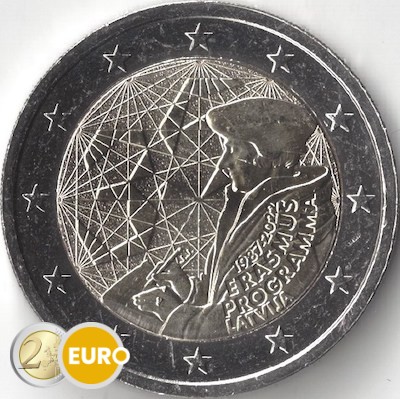 2 euros Lettonie 2022 - Erasmus UNC