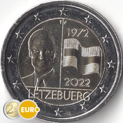 2 euros Luxembourg 2022 - 50 ans du drapeau luxembourgeois UNC