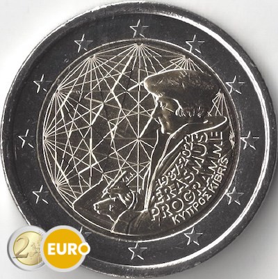 2 euros Chypre 2022 - Erasmus UNC