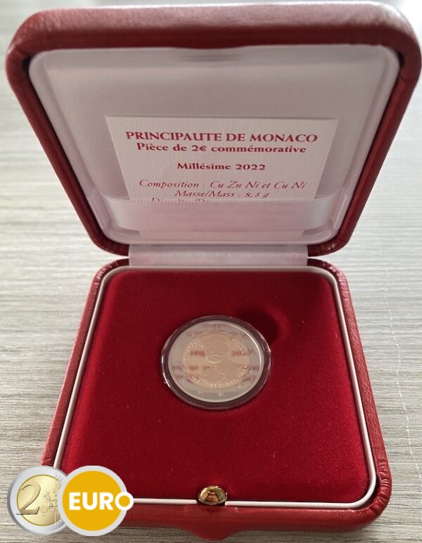 2 euros Monaco 2022 - Albert I BE Proof