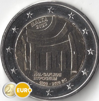 2 euros Malte 2022 - Hypogée de Hal Saflieni UNC