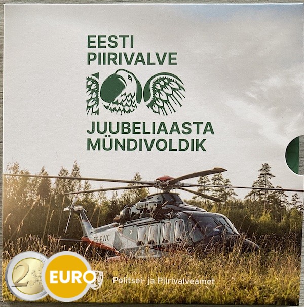 Série euro BU FDC Estonie 2022 garde-frontière