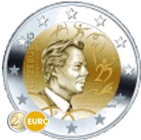 2 euros Luxembourg 2023 - 25 ans membre du Comité International Olympique UNC