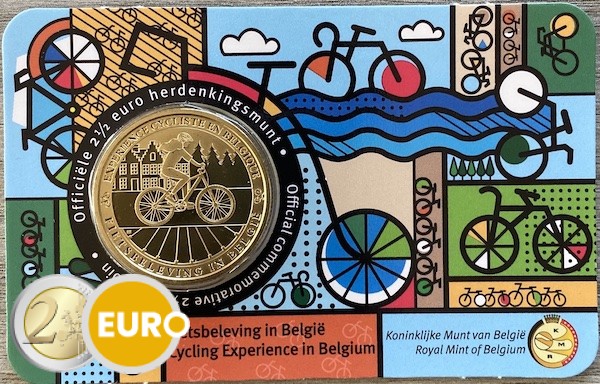 2,50 euros Belgique 2023 - Expérience du cyclisme BU FDC Coincard NL