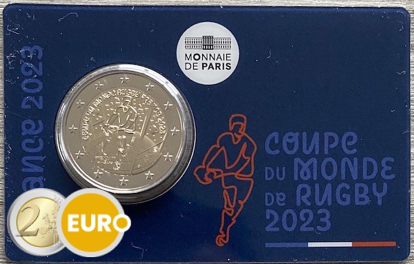 2 euros France 2023 - Coupe du monde de rugby BU FDC Coincard