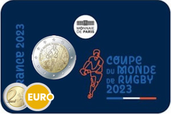 2 euros France 2023 - Coupe du monde de rugby BU FDC Coincard