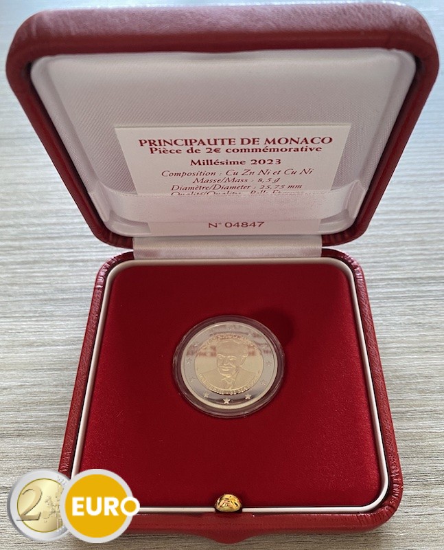 2 euros Monaco 2023 Rainier III BE Proof