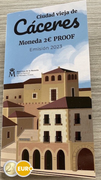 2 euros Espagne 2023 - Vieille ville de Cáceres BE Proof