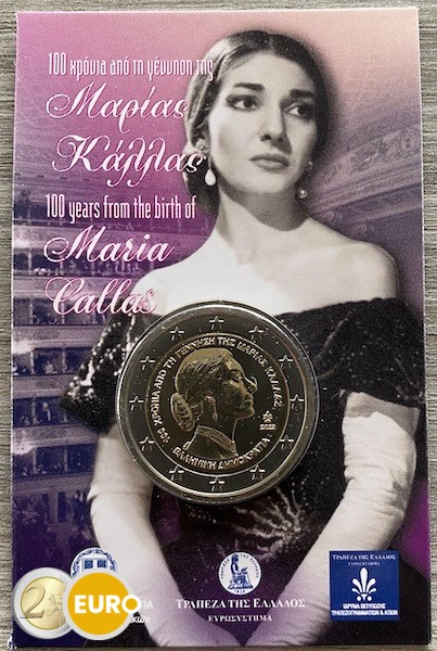 2 euros Grèce 2023 - Maria Callas BU FDC Coincard