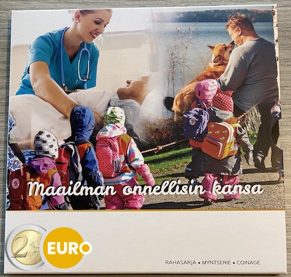 Série euro BU FDC Finlande 2023 La nation la plus heureuse du monde