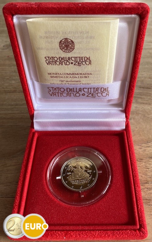2 euros Vatican 2024 - Thomas d'Aquin BE Proof