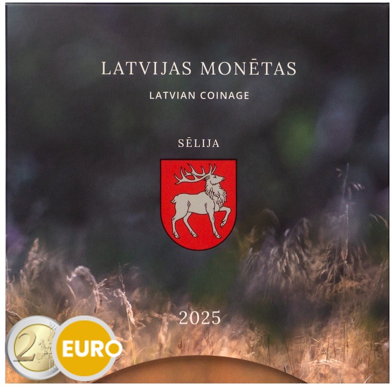 Série euro BU FDC Lettonie 2025 Armoiries de Sēlija