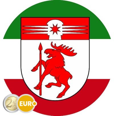 2 euros Lituanie 2025 - Mažoji Lietuva UNC