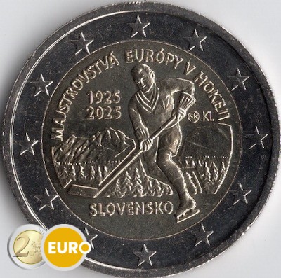 2 euros Slovaquie 2025 - Hockey sur glace UNC