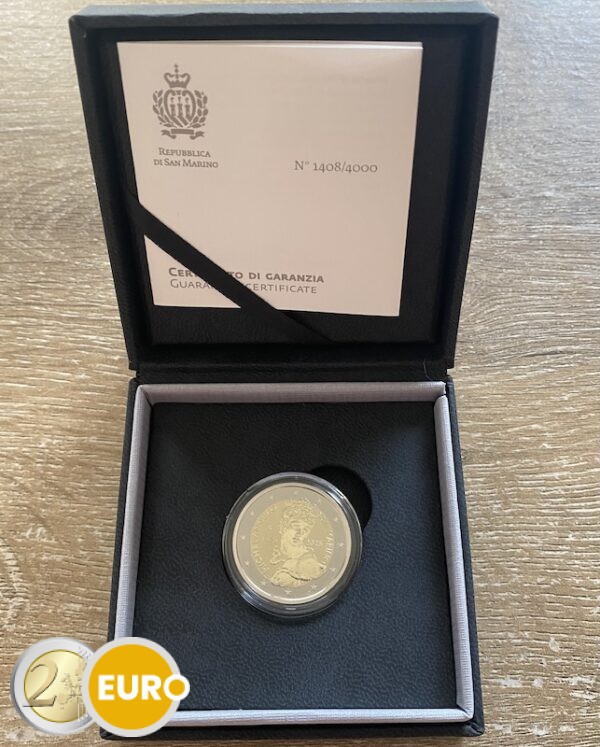 2 euros Saint-Marin 2025 - Michel-Ange Michelangelo BE Polissage inversé