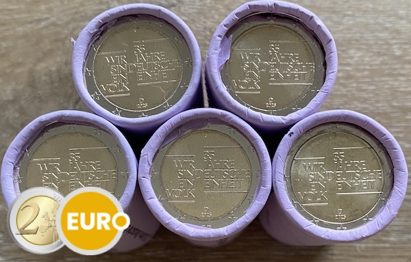 Rouleaux 2 euros Allemagne 2025 - ADFGJ Unité allemande